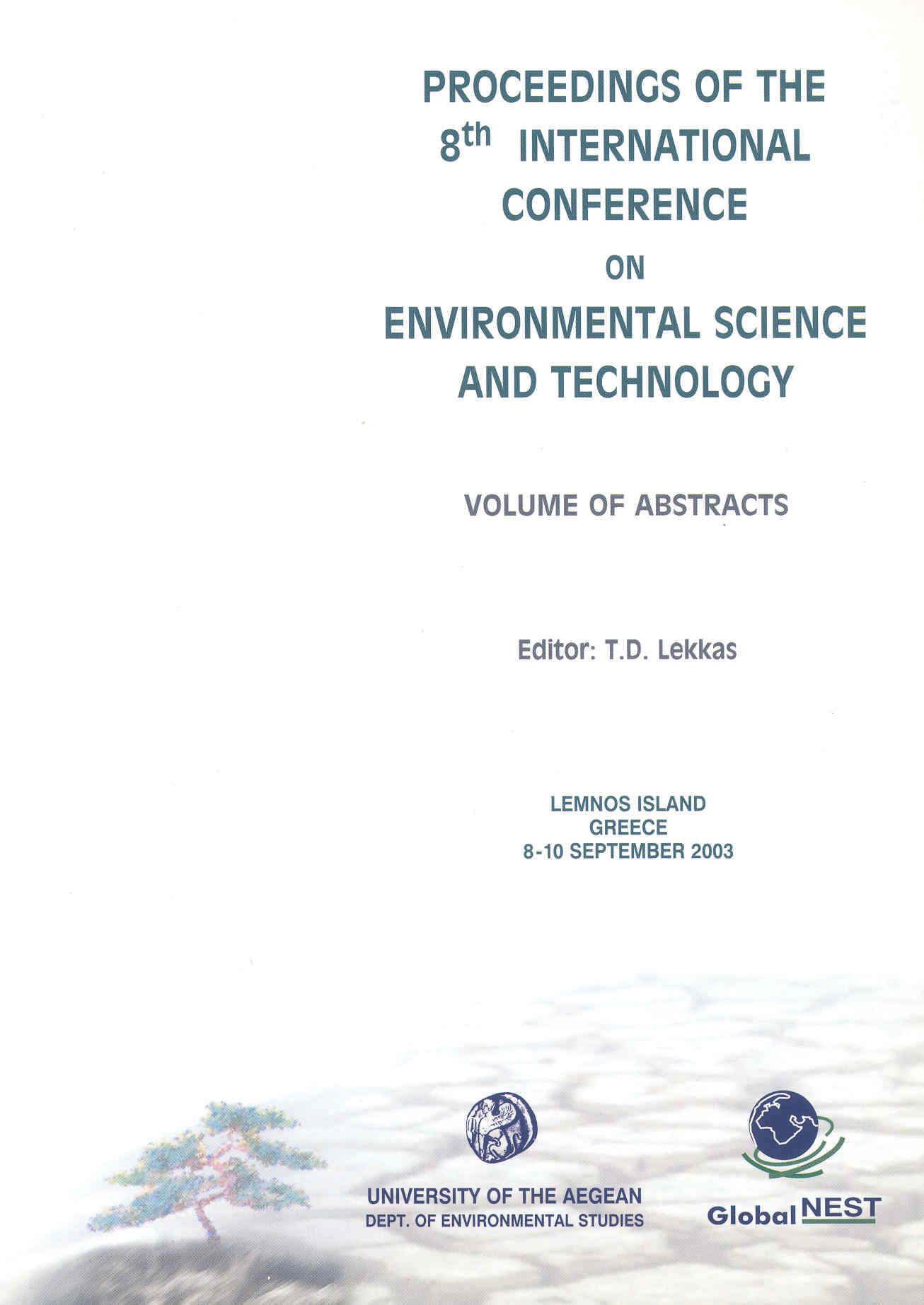 Proceedings cover, 2003
